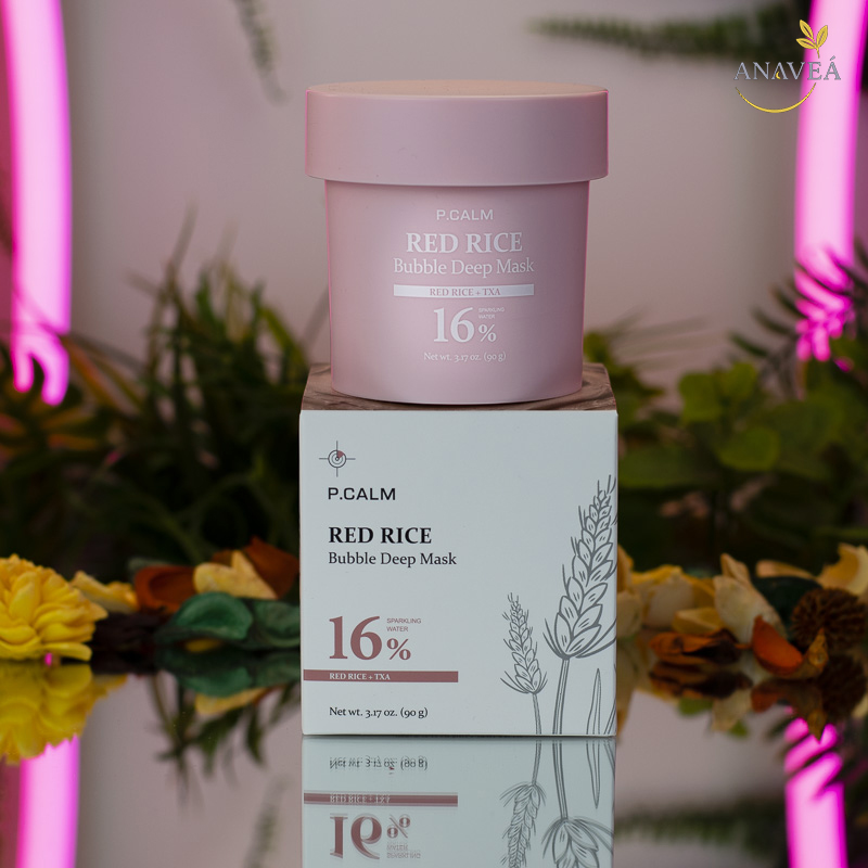 P.CALM Red Rice Bubble Deep Mask